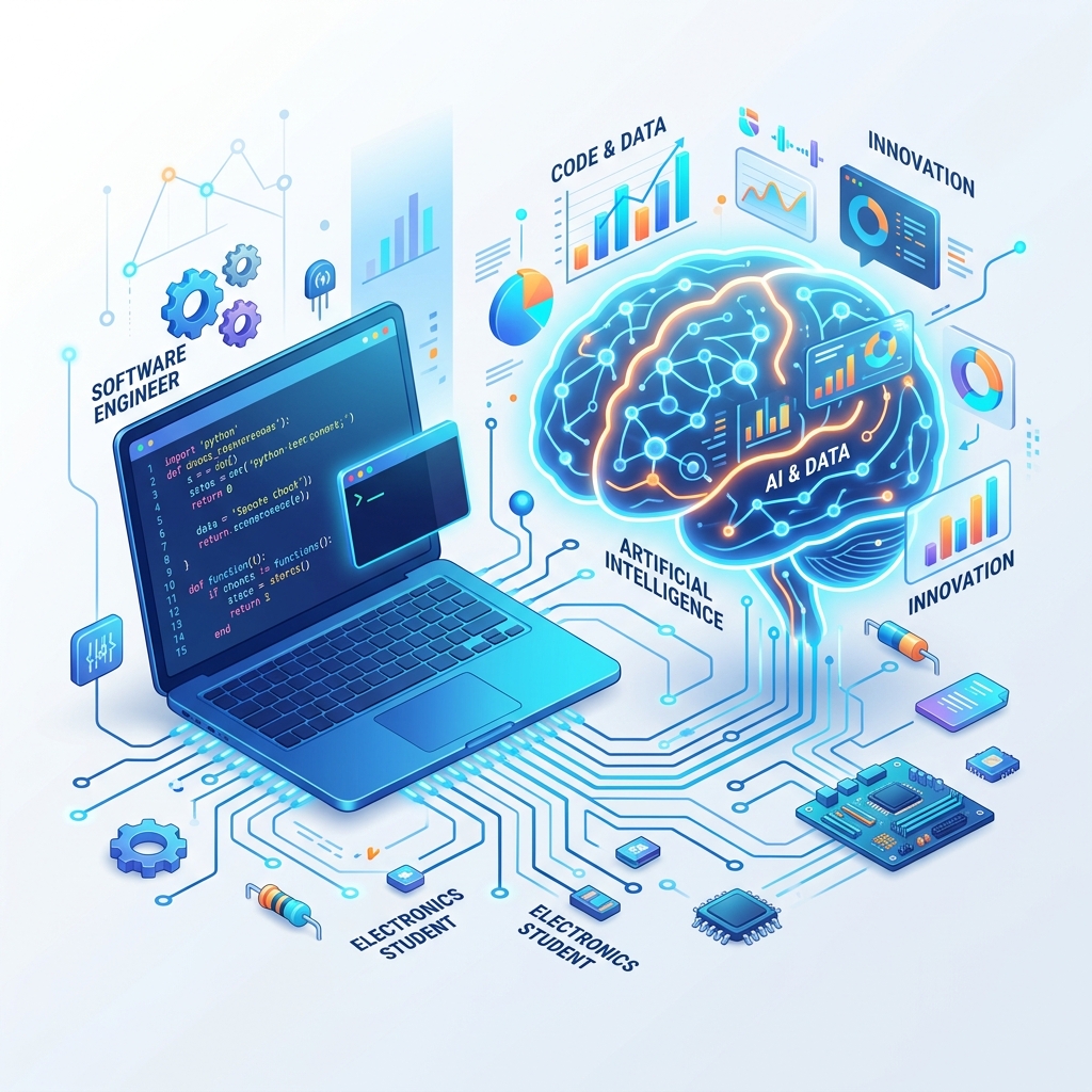 Engineering and Coding Illustration